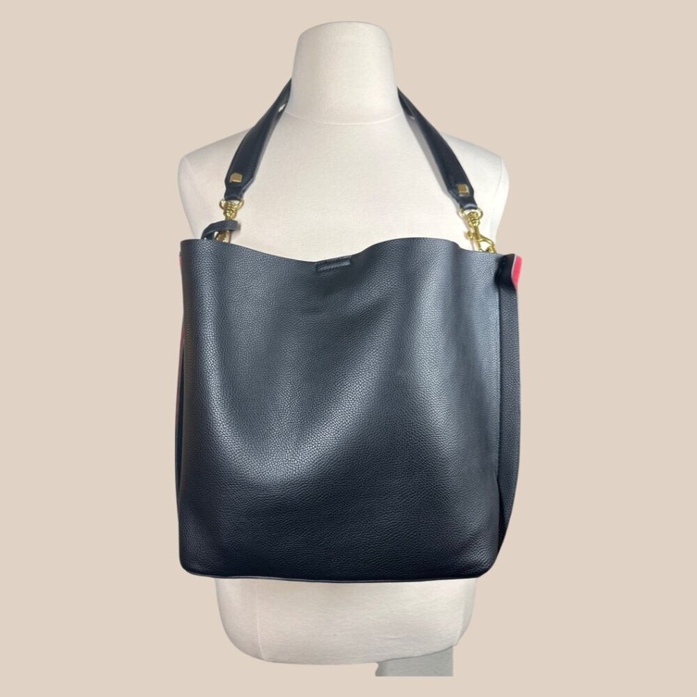 Minimalist Black Bucket Bag Tote EUC - Picture 7 of 7